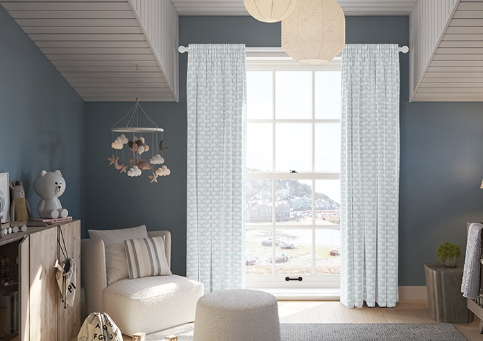 Whaling Around, Shell Grey - Made to Measure Curtains - Image 3